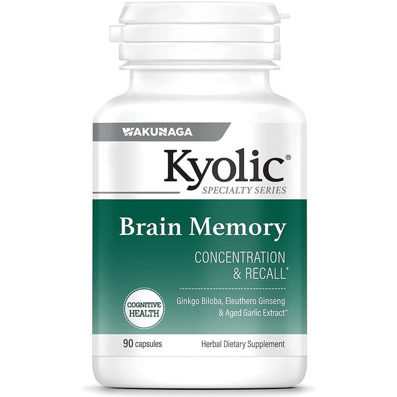 Kyolic Aged Garlic Extract Ginkgo Biloba Plus Memory 90 Capsules