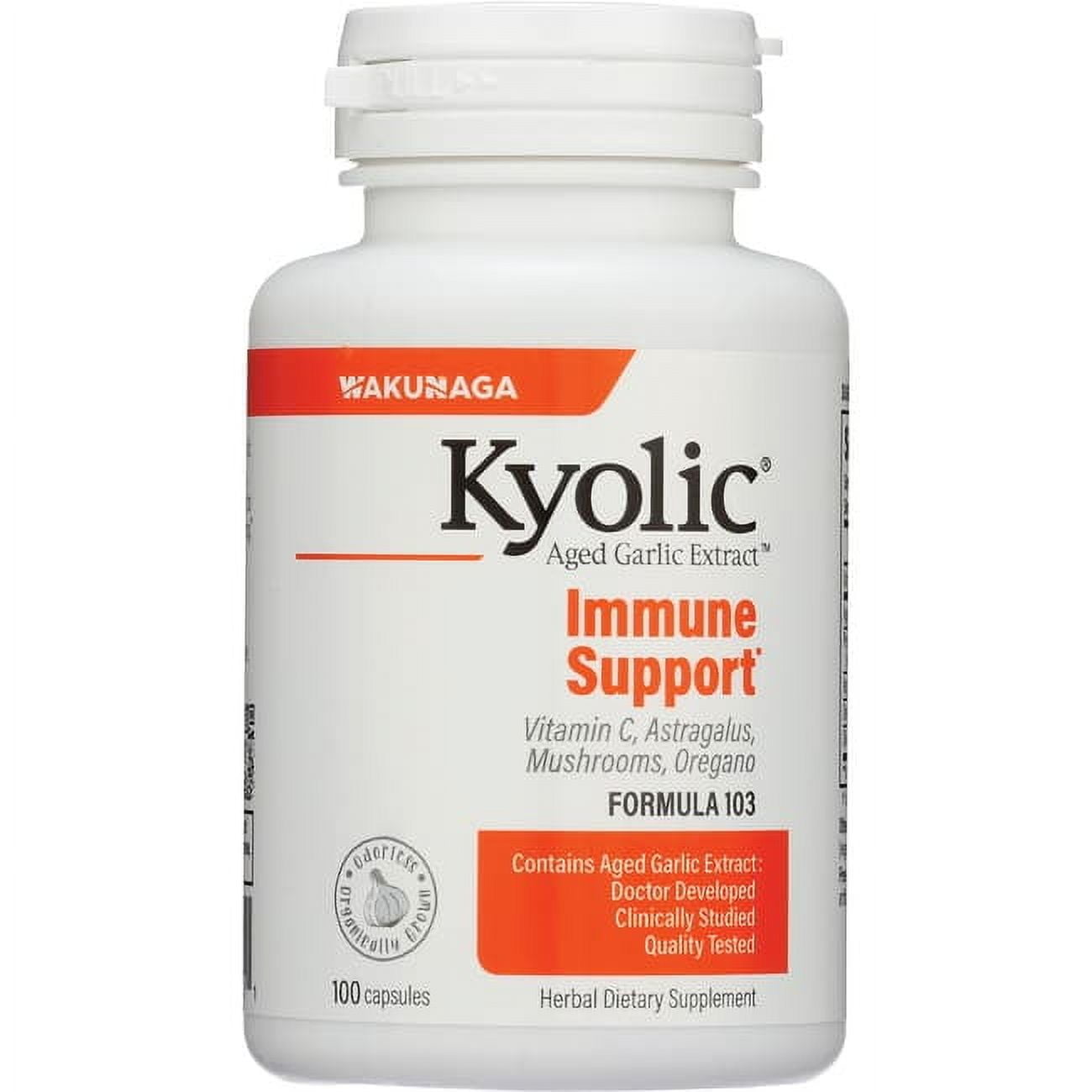 Kyolic Aged Garlic Extract Immune Formula 103 100 Capsules