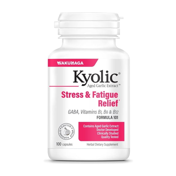 Kyolic Aged Garlic Extract Stress & Fatigue Relief Formula 101 100 caps