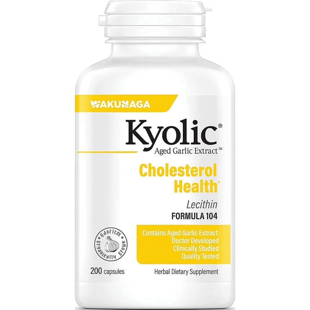 Kyolic Cholesterol with Lecithin Formula 104 200 Caps