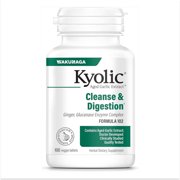 Kyolic Aged Garlic Extract Formula 102, Cleanse Digestion, Ginger and Enzyme Complex, 100 Vegetarian Tablets
