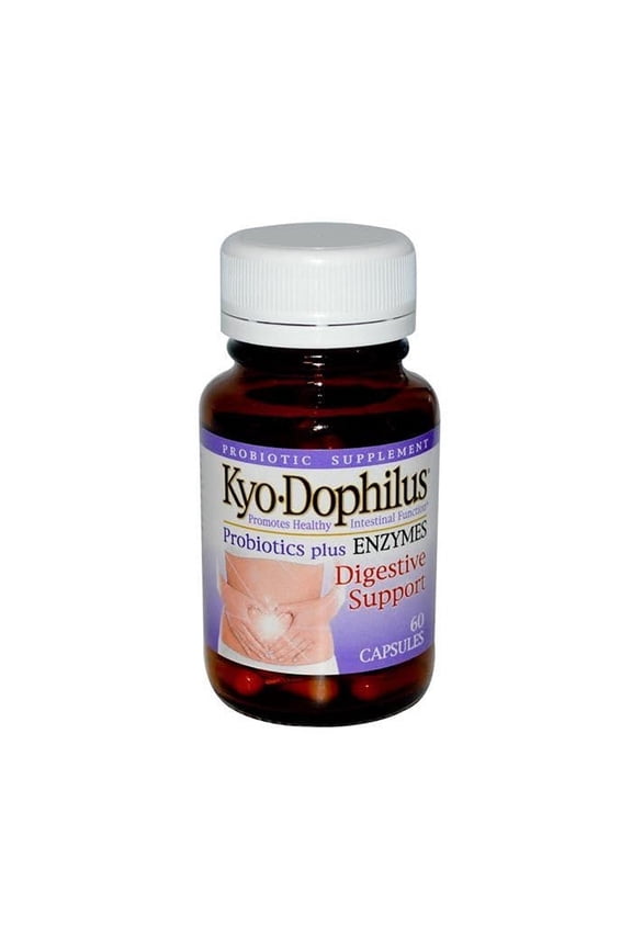 Kyo-Dophilus Enzymes+ Probiotic, Nutrient digestion and gut health, 60 Capsules