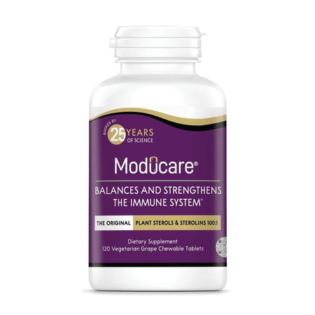 Moducare Daily Immune Support*, Plant Sterol Dietary Supplement, Grape flavored , 120 chewable tablets