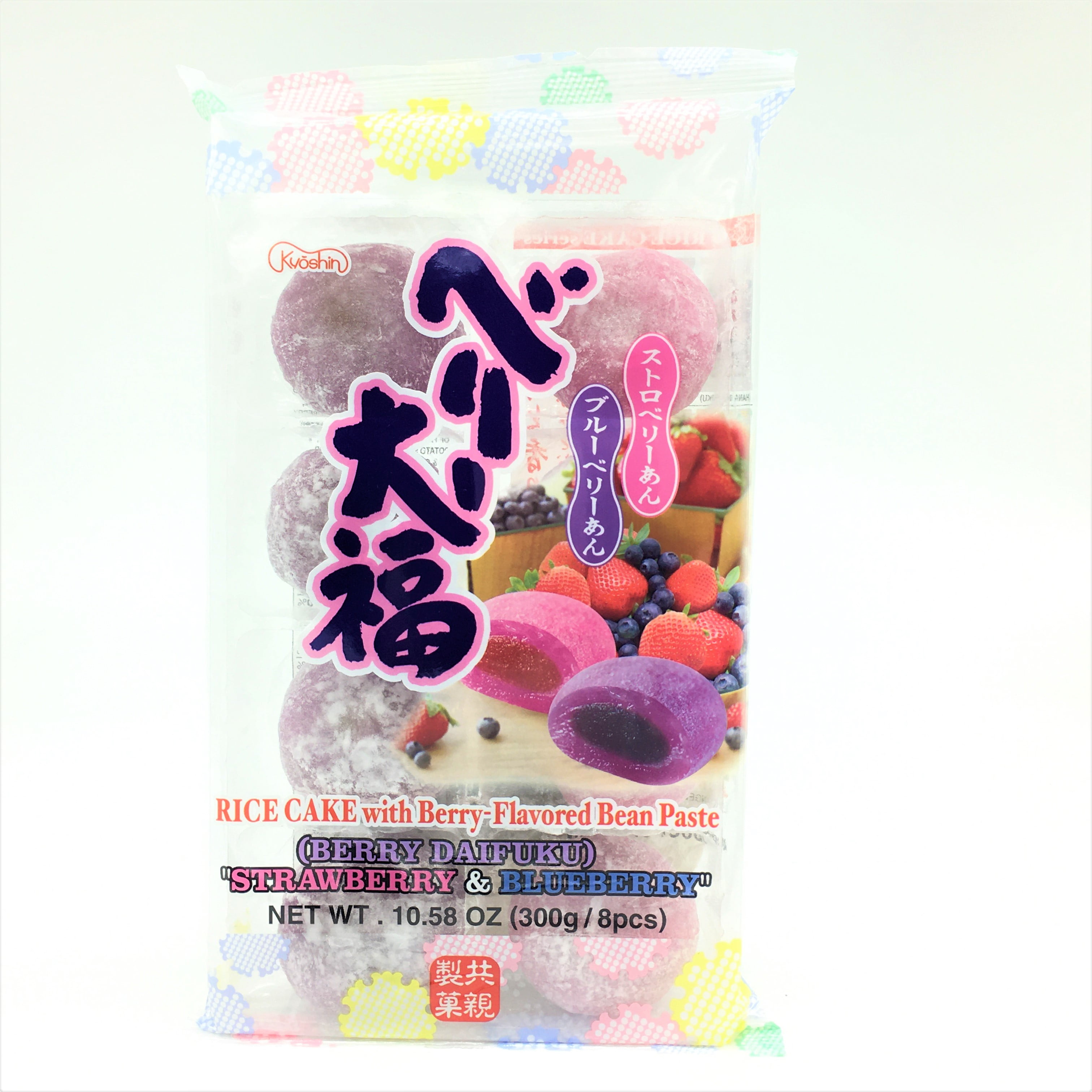 Kyoshin Mochi Rice Cakes With Berry Flavored Bean PasteStrawberry