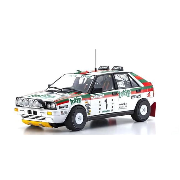 Kyosho KYO08960C 1-18 Scale Lancia Delta HF 4WD Targa Florio - Team Lancia Totip