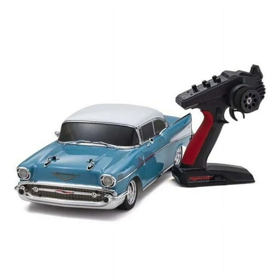 Kyosho KYO34433T1C 1-10 EP 4WD Fazer Mk2 FZ02L Ready RC Car Set 1957 Chevy Bel Air, Coupe Turquoise