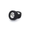 thumbnail image 1 of Kyosho KYOKBTH001SC Glued Tire & Wheel for Mad Wagon VE, Satin Chrome - 2 Piece, 1 of 1