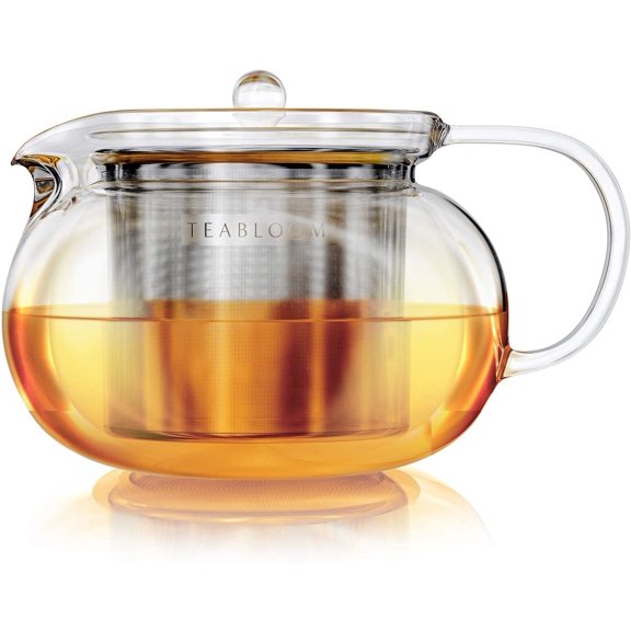 Kyoto 2-in-1 Tea Kettle/Tea Maker Heatproof Glass Teapot with Removable Loose Filter Connoisseur's Choice