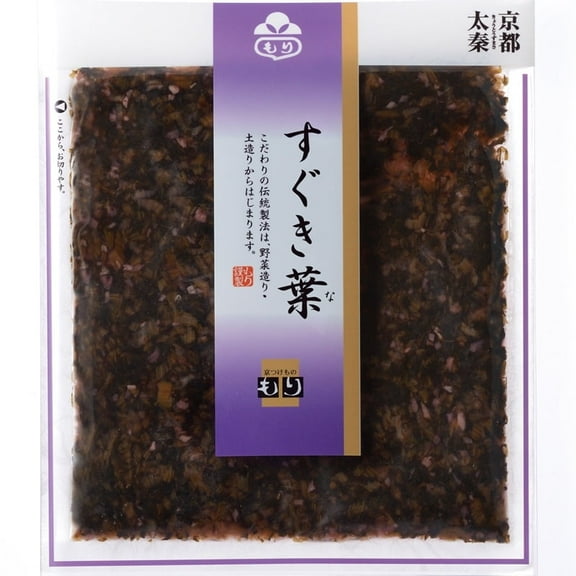 Kyoto Pickles Mori, Soy Sauce Flavour, Japanese Turnips Leaves And Ginger Pickles, Authentic Japanese Tsukemono - 120g (4.2oz) x 3Pack (360g / 12.7oz total)