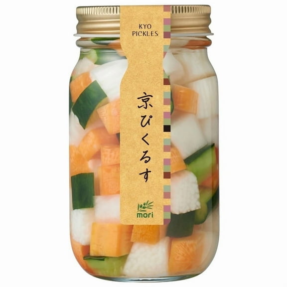 Kyoto Pickles Mori, Mild Sour Flavour, White Radish, Cucumber And Carot Pickles, 120g(4.23oz) 1Pack, Authentic Japanese Tsukemono