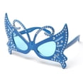 thumbnail image 1 of Kyra Beautiful Sparkled Bling Butterfly Oversized Fun Props Party Sunglasses, 1 of 1