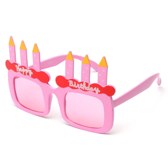 Kyra Kids Happy Birthday Cake Candles 4 Packs Shaped Party Sunglasses Fun Boys Girls Birthday Props