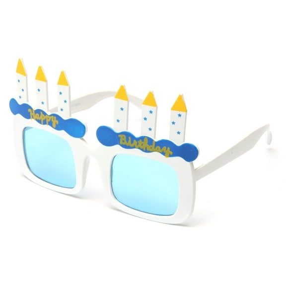 Kyra Kids Happy Birthday Cake Candles 4 Packs Shaped Party Sunglasses Fun Boys Girls Birthday Props