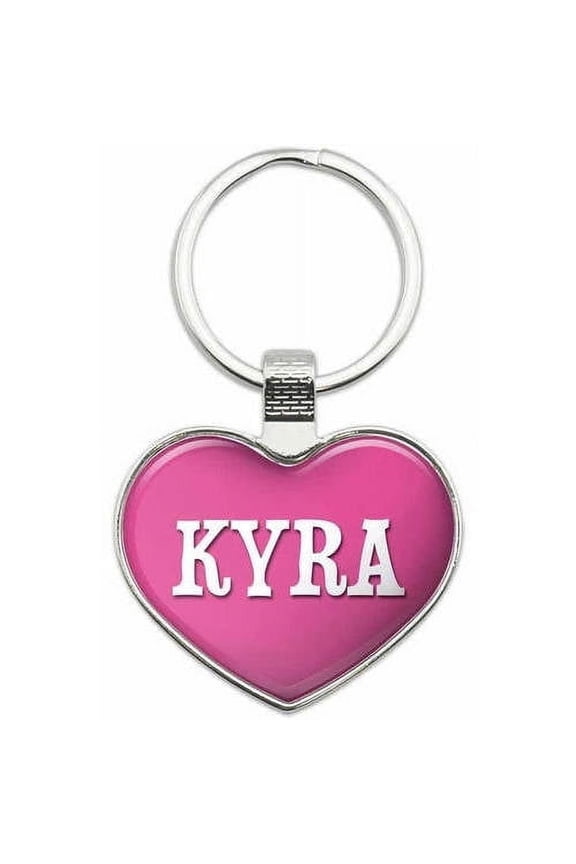 - Names Female Metal Heart Keychain Key Chain Ring, Multiple Colors Available