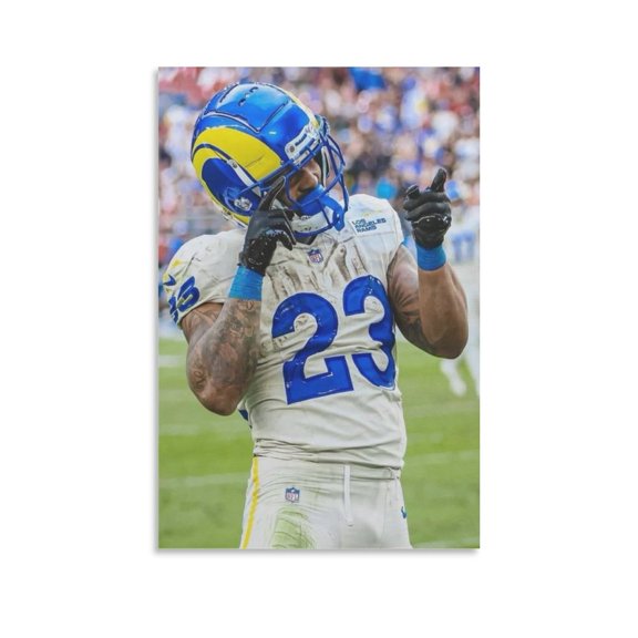 Kyren Williams Canvas Poster Wall Art Picture Painting Poster Canvas Print Posters Artworks Bedroom Living Room Decor 16x24inch(40x60cm)