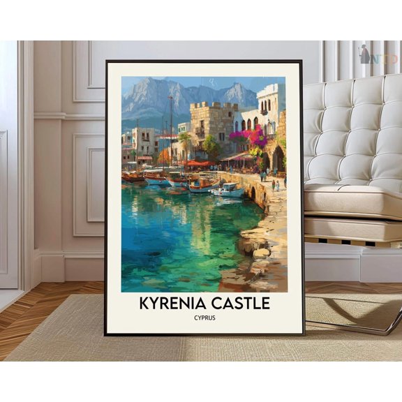 Kyrenia Castle Cyprus Poster Unframed Paper Print