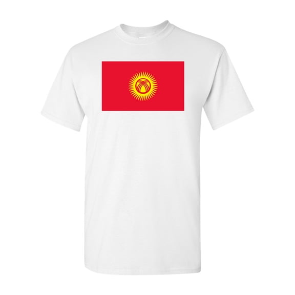Kyrgyzstan Country Flag Adult DT T-Shirt Tee