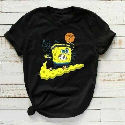 Kyrie Irving Basketball SpongeBob Basketball T Shirt Tee Men Size S to 5XL Walmart