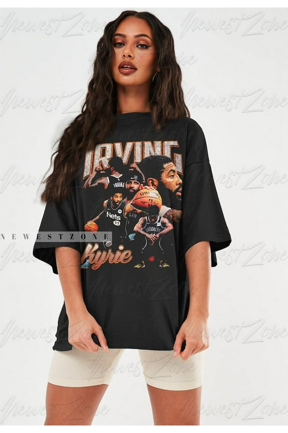 Kyrie Irving Shirt Basketball Player Playoffs Tshirt Classic 90s Graphic Tee Unisex