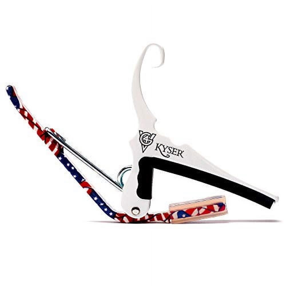 Kyser G4V Quick-Change Capo for 6 String Acoustic Guitars, White