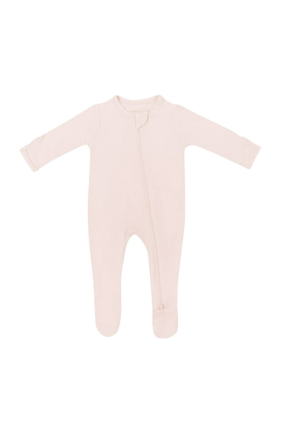 Zippered Footie in Blush