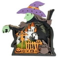 Kyursd All Halloween Decoration Clearance!Wooden Halloween Witch