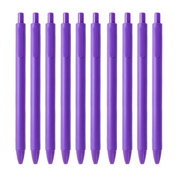 Kyusrd 10Pcs Frosted Retractable 0.5Mm Black Gel Pens,Simple Style Smooth Writing