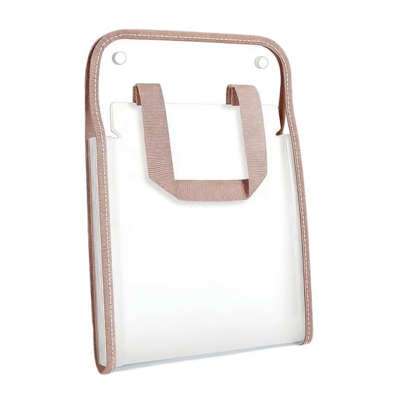 Kyusrd 13-Pocket Pvc Accordion-Style Document Bag,Vertical Exam Paper Storage Folder