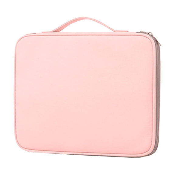 Kyusrd 14 Inch Multi-Layer Tablet Sleeve Bag,Compact Electronics Organizer Pouch Business Travel Case