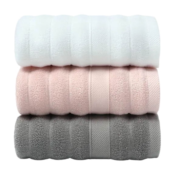 Kyusrd 14x30 Inchs 3pcs Towels For Home Use Thickened And Absorbent Men's And Women's Adult Face Towels