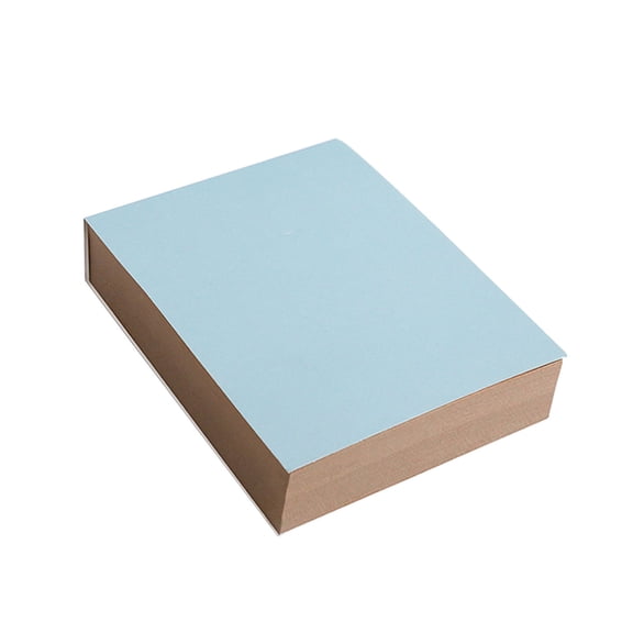 Kyusrd 200 Blank Pages Thickened Kraft Paper Sketchbook,Easy Tear Portable Notebook