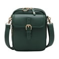 thumbnail image 1 of Kyusrd 2025 Upgraded Vintage Double Large Capacity Mini Messenger Bag Leather Small Purse Crossbody Shoulder Bag for Men and Women, 1 of 2