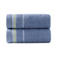 thumbnail image 1 of Kyusrd 2Pcs Cottons Hand Towels for Thick Soft Highly Absorbent Face Towels Bathroom Hand Towels For Face Washing Showers Spa Daily Use,Dark Blue-2Pcs,33x73cm, 1 of 6