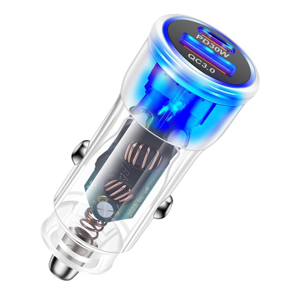 Kyusrd 48W USB+PD Fast Charging Mobile Phone Car Charger