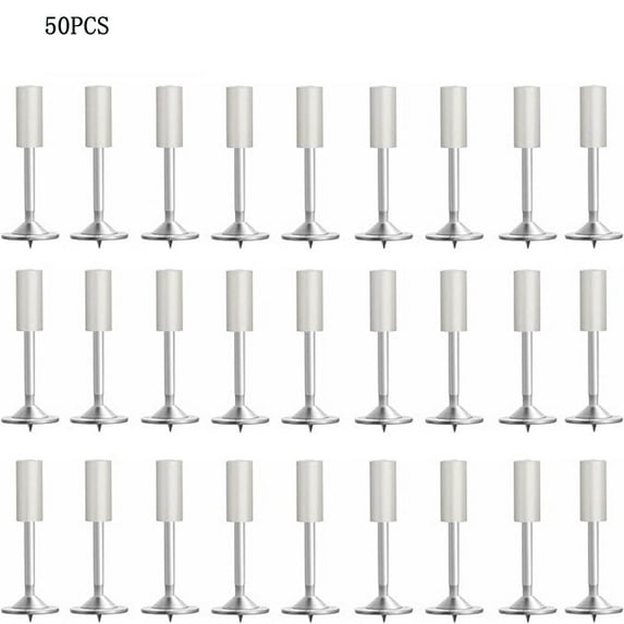 Kyusrd 50pcs Round Nails for Manual Nail Reinforced Concrete Wall Trough Fastening Steel Nail Decoration