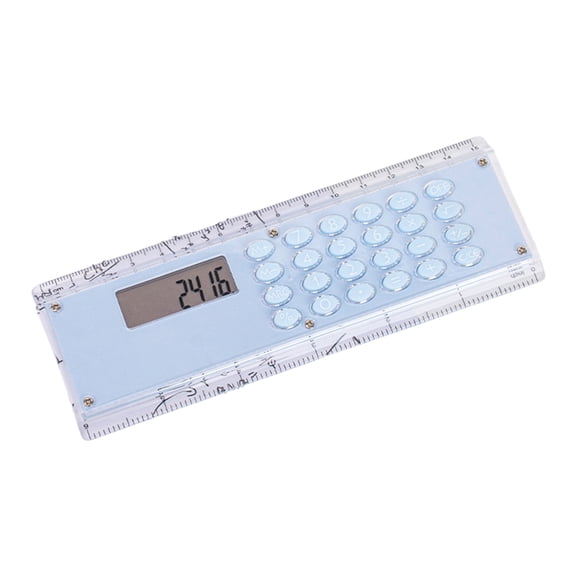 Kyusrd 6-Inch Calculator Ruler With Basic Math Functions,2-In-1 Measuring Tool And Digital Calculator