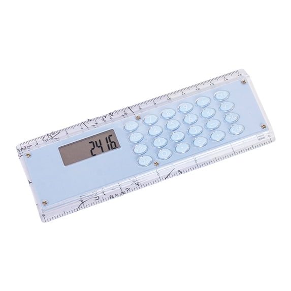 Kyusrd 6-Inch Calculator Ruler With Basic Math Functions,2-In-1 Measuring Tool And Digital Calculator