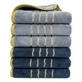 thumbnail image 1 of Kyusrd 6PC Towel Set Velvet Spun Highly Absorbent Soft Bath Towel Suitable For Bathroom Spa Gym, 1 of 9