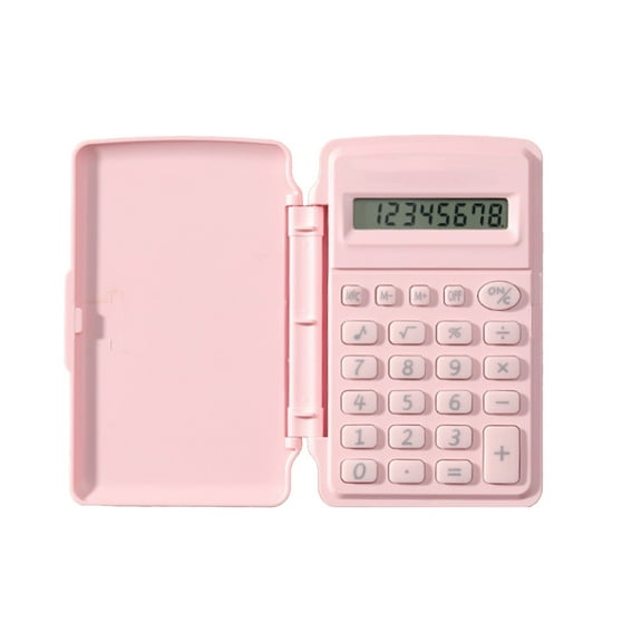 Kyusrd 8-Digit Flip Top Palm-Sized Calculator,Small Portable Macaron Color Calculator