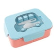 thumbnail image 1 of Kyusrd 800Ml 3-Compartment Bento Lunch Box,Leak-Proof Microwaveable For Adults, 1 of 6