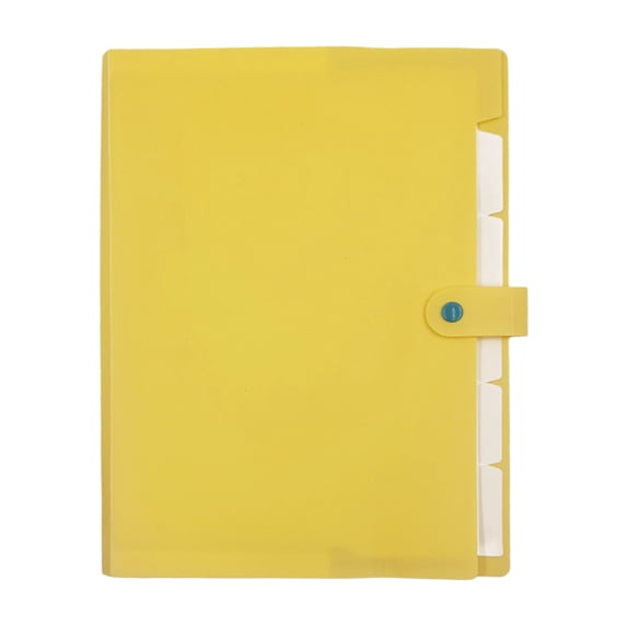 Kyusrd A4 Button Organ Bag,Office Data Storage Finishing Organ Folder