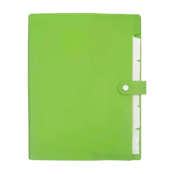 Kyusrd A4 Button Organ Bag,Office Data Storage Finishing Organ Folder