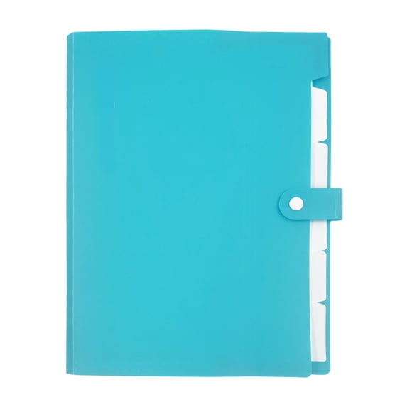 Kyusrd A4 Button Organ Bag,Office Data Storage Finishing Organ Folder