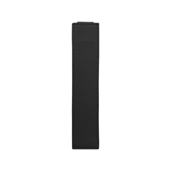 Kyusrd Adjustable Elastic Leather Pen Pouch for Notebook,Zipper Pencil Case with Flexible Design,Planner Binder Organizer