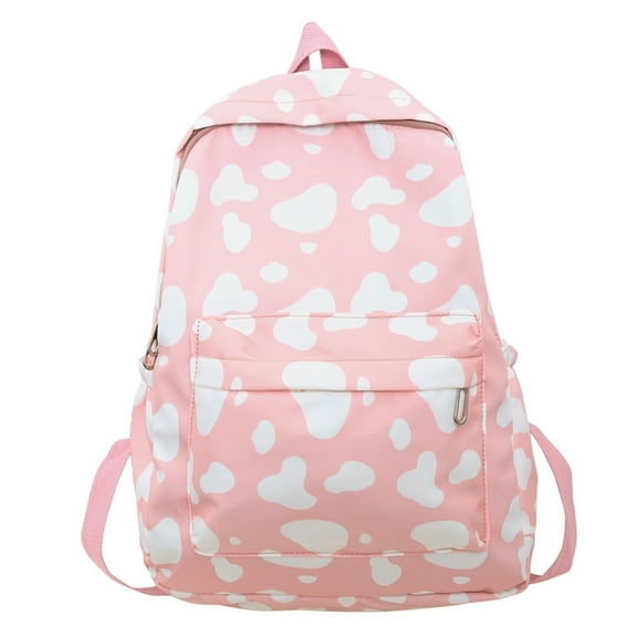 Kyusrd All Home Clearance!Cute Cow Print Backpack Fashionable And Versatile Large Capacity Backpack Small And Fresh Student Backpack Casual Backpack