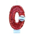 thumbnail image 1 of Kyusrd Artificial Flowers Home Decor Baseball Birthday Candle 9th Baseball Cake Topper Decor Nine Year Candles Red Glitter Number 9 For Cupcake Topper Decorations Birthday Party Kids Adults, 1 of 4