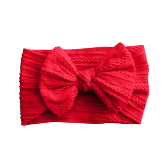 Kyusrd Baby Headbands Soft Nylon Hairbands Hair Bows for borns Infants Toddlers and Baby Elastic Hairbands for Daily Wear