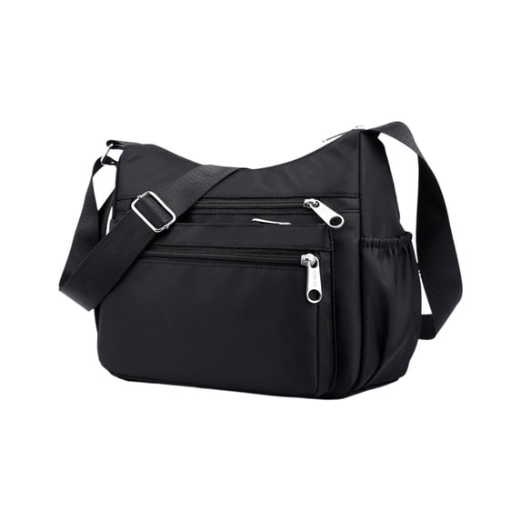 Kyusrd Back to School Supplies and Supply,Large Capacity Nylon Crossbody Bag Multi Pocket Shoulder Bag Lightweight Casual Satchel Purse for Women Daily Commute Travel