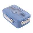 thumbnail image 1 of Kyusrd Barley Straw Lunch Box Home Preservation Box Microwaveable Lunch Box With Stainless Steel Tableware Students Lunch Box, 1 of 6