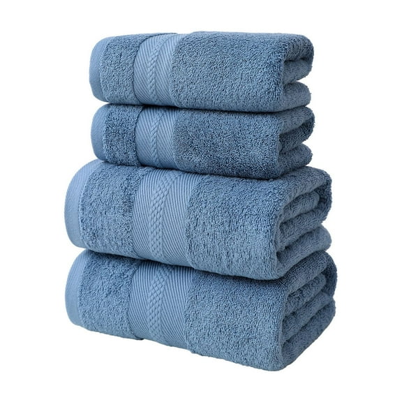 Kyusrd Bedding Items!4 Pcs Bath Towels Set for Bathroom Thick Soft Absorbent Towel Set Of 4 Household Wash Face Gift Towel